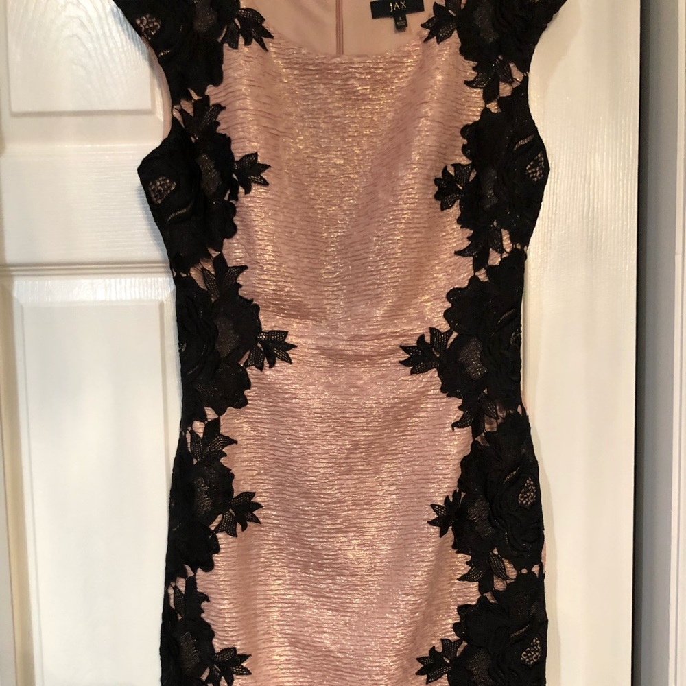 Formal Dress Rose Gold & Black Dress